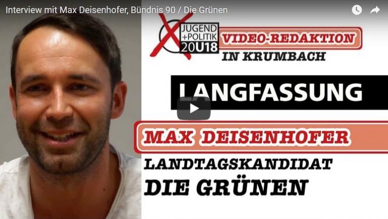 Interview mit Max Deisenhofer, Bündnis 90 / Die Grünen