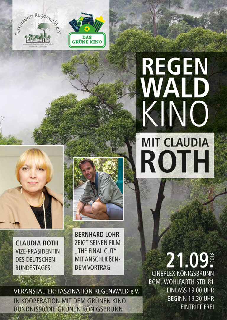 Regenwaldkino mit Claudia Roth